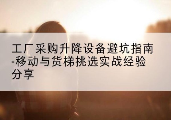 湖北移动式升降机怎么选-工厂采购升降设备避坑指南-移动与货梯挑选实战经验分享